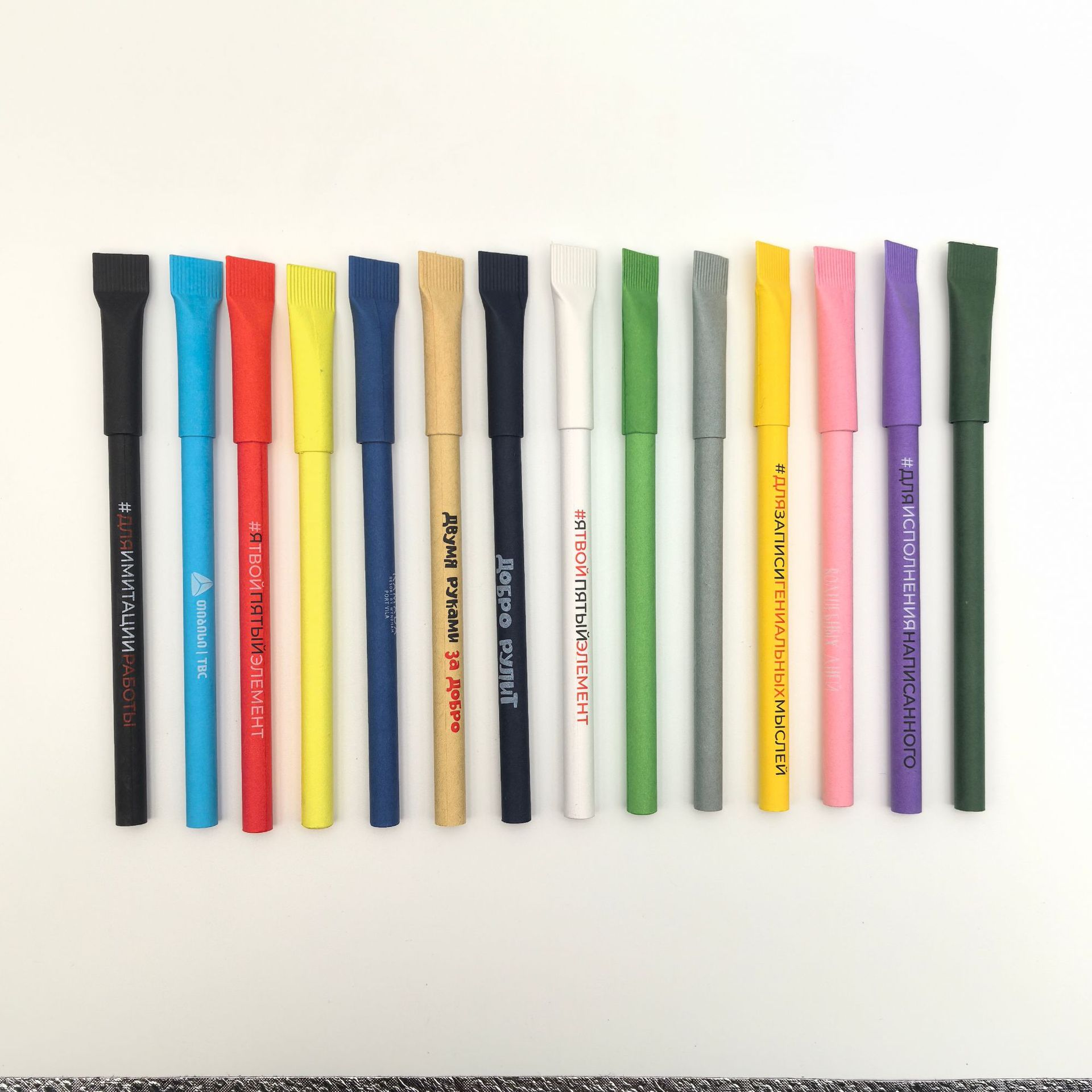 Escoba lápiz de papel de papel kraft verde logotipo simple verde color caramelo publicidad lápiz precio de fábrica mayorista