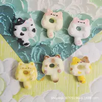 Пончик кошачий хвост diy аксессуары оптовая продажа чехол для телефона подвеска брелок заколка для волос