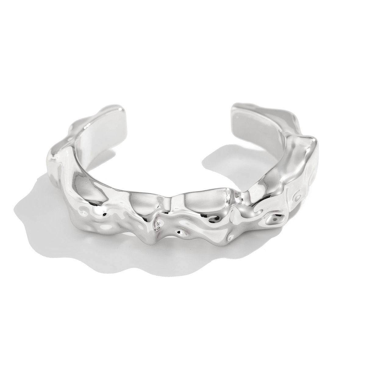 GeometricSmooth CCB Bracelet Brazalete brillante transfronterizo Joyas abiertas de acrílico europeo y americano