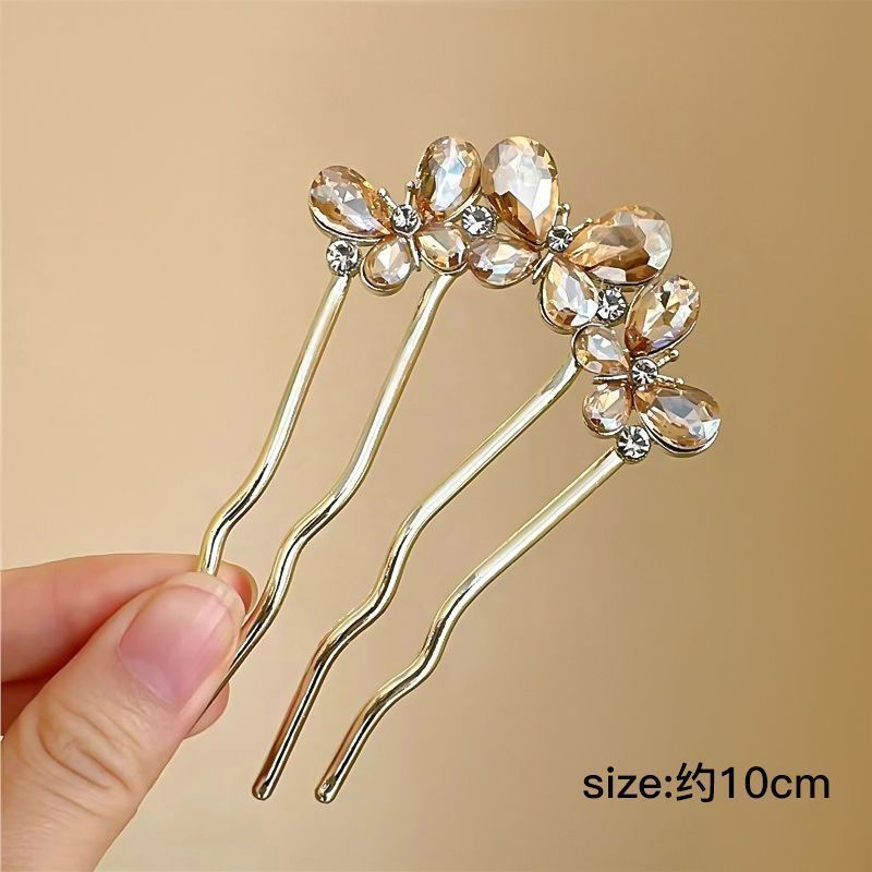 Horquilla en forma de U de alta calidad para mujer, horquilla para el cabello de todo fósforo diaria, horquilla para el cabello de la moda coreana, tocado, accesorios para el cabello con peine