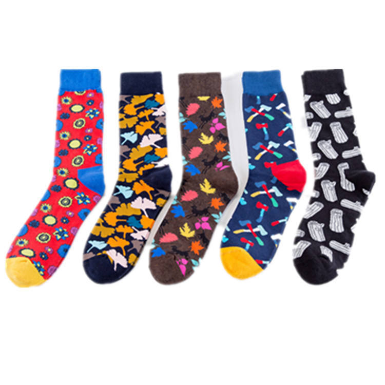 Wholesale Unique Jacquard Skateboard Novelty Socks for Women, Fashionable Sports Novelty Crazy Leaf Axe Crew Socks for Men and Women Wholesale Unique Jacquard Skateboard Novelty Socks for Women, Fashionable Sports Novelty Crazy Leaf Axe Crew Socks for Men and Women