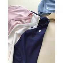 散发藏不住的GAO级感~天丝纯色圆领短袖针织衫T恤H0718C