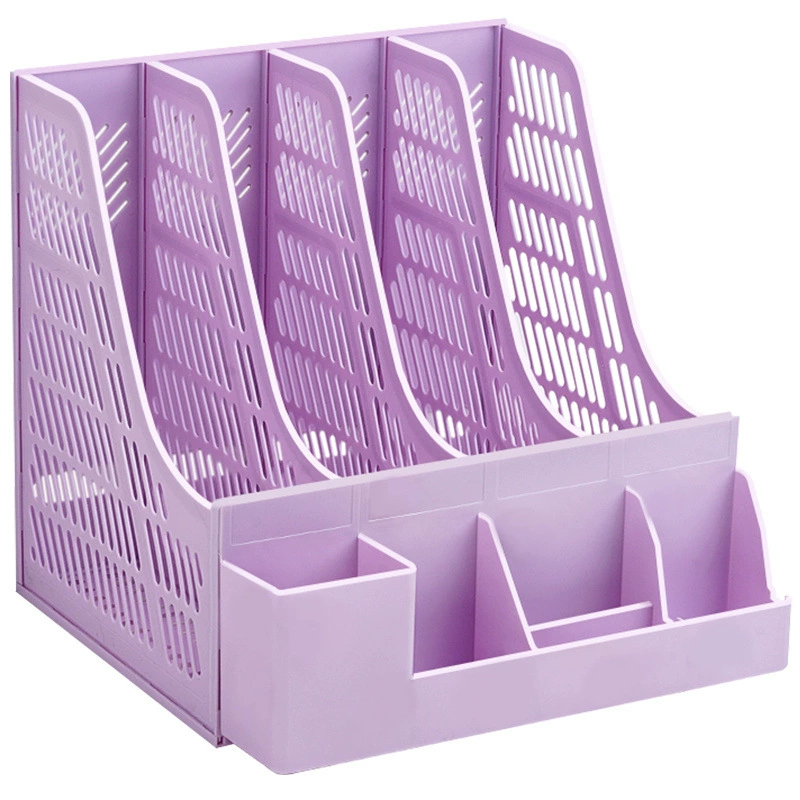 Книжная полка Рабочий стол Книжная полка A4 Файловая коробка для хранения файлов Папка Книжная подставка для файлов