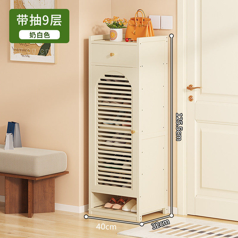 入户门外鞋柜单门小户型带门窄款高立式家用进门口长30宽40cm鞋架|undefined