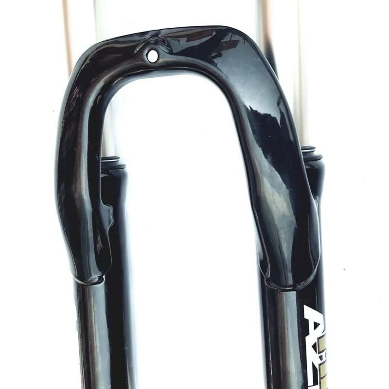 26 pulgadas bicicleta de montaña bloqueo de la absorción de choque tenedor delantero semi-aleación de aluminio ajustable tenedor delantero de aluminio hombro frente tenedor de choque