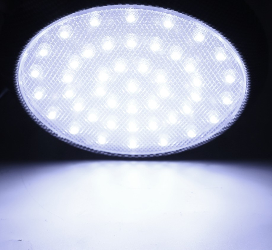 Car 46LED plating positive white round roof light car with switch reading light 007 plating