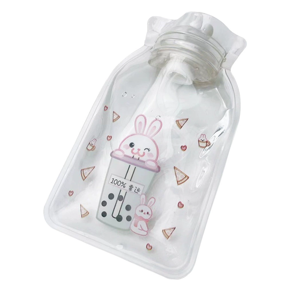 Зимняя мультяшная прозрачная грелка для рук, грелка для младенцев, водонепроницаемая, с двойным назначением: для горячей и холодной воды