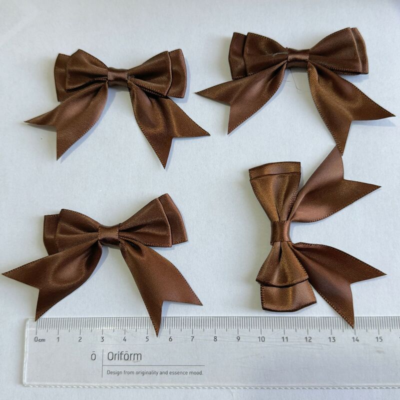 8分ポリエステルは二重のツバメの尾を持って腰の蝶結びの服装の補助材料の頭飾りを包んで手の蝶結びの現物を結びます。|undefined
