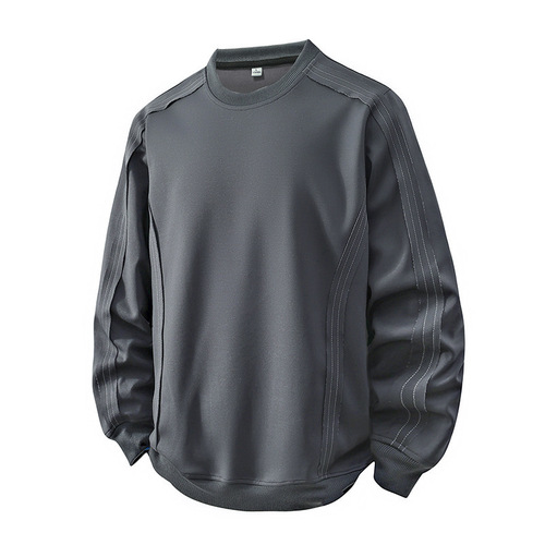 Men's sweaters spring and autumn new all-matching pullover tops men's 3D long-sleeved round collar sweaters men