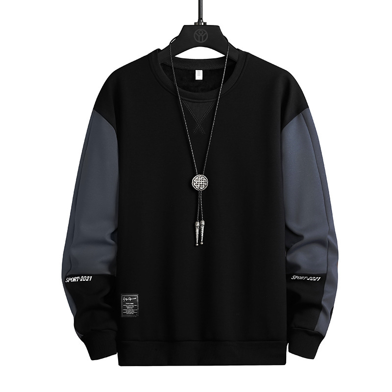 長袖Tシャツ メンズ 秋冬 スウェットシャツ メンズ カスタム トレンドブランド ゆったり カジュアル インナー 秋服 丸首トップス ベースレイヤー|undefined