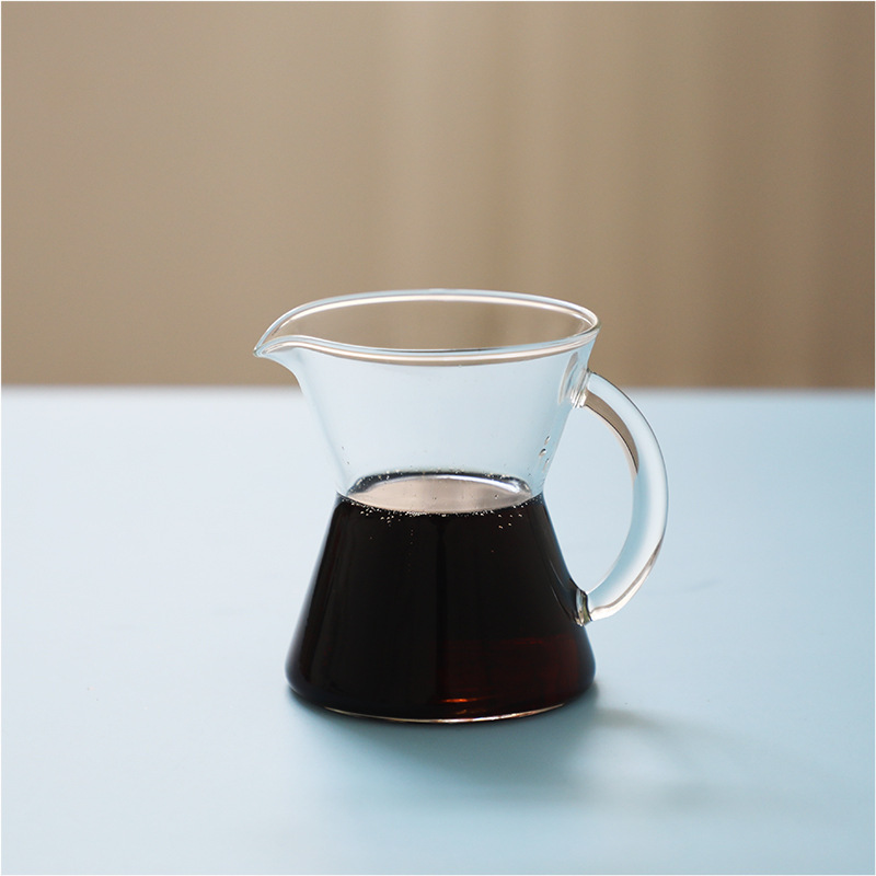 Small Coffee Pot, Sharing Pot, High Borosilicate Glass, Colorful Coffee Utensil, Tea Dispenser, Hand Brewing, Small and Portable