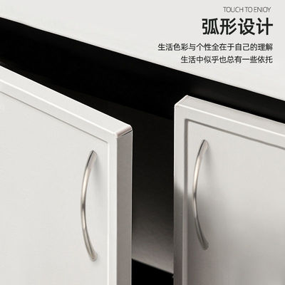 wholesale Simplicity Stainless steel Cabinet doors Arc bedside cupboard handle Shoe cabinet drawer Closet door furniture handle