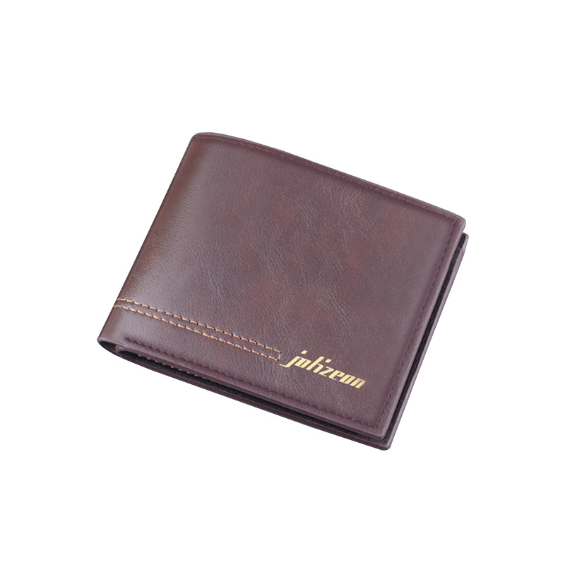 Nueva billetera corta titular de la tarjeta de los hombres cartera integrada de los hombres cartera corta de negocios cartera de los hombres con cremallera fábrica al por mayor