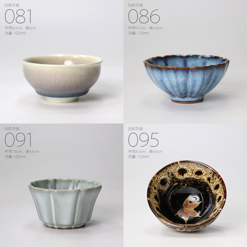 100 Teacups Issue 3 | Jun ware Single Cup Imperial Kiln Teacup Glaze Transformation Master Cup Jun porcelain Tea Set