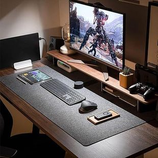 Wholesale Thickened Felt Mouse Pad in Stock Desk Pad Non-Slip Desktop Writing Pad Computer Keyboard Game Desk Pad