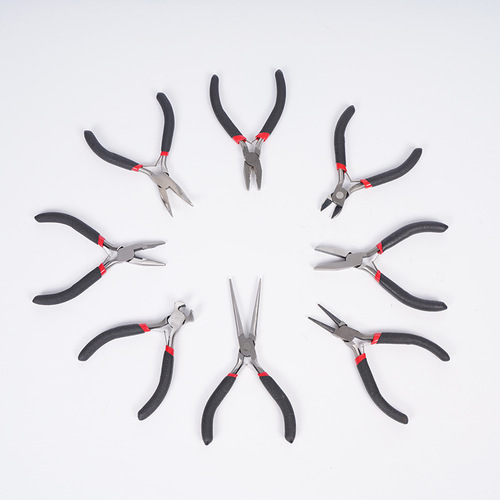 Manufacturer Supply Mini Pliers 4.5 Inch Small Pliers Set of 9 Jewelry Bead DIY Handmade Pliers