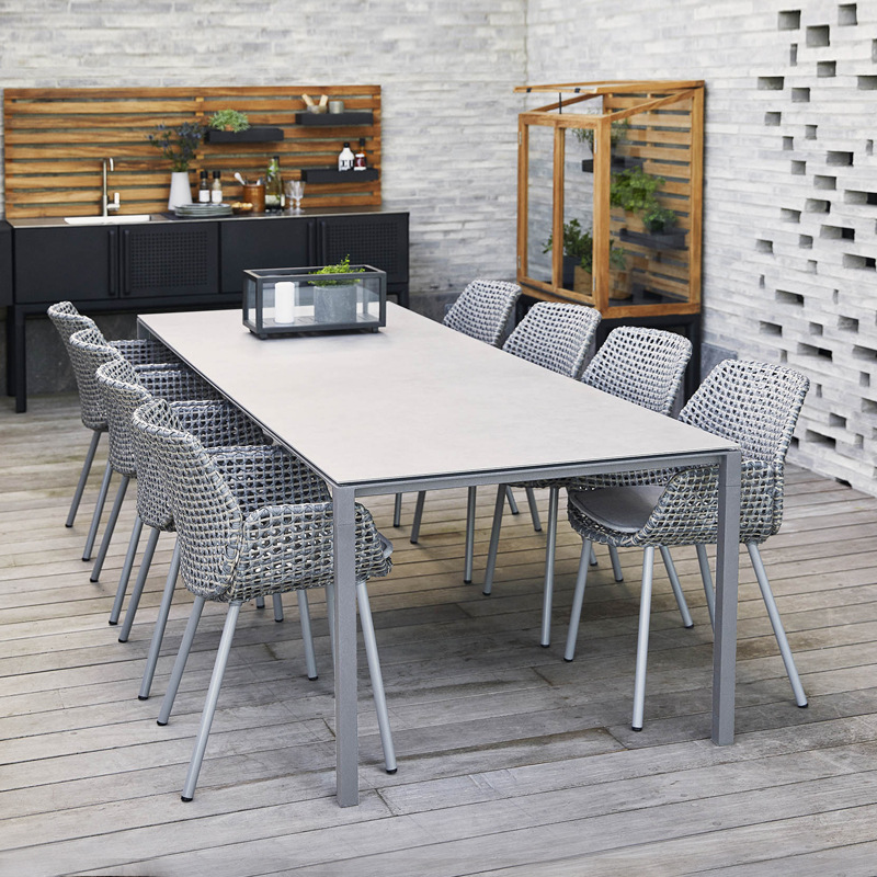 戶外桌椅庭院別墅休閒露天陽台藤椅網紅防水防曬花園室外桌椅組合