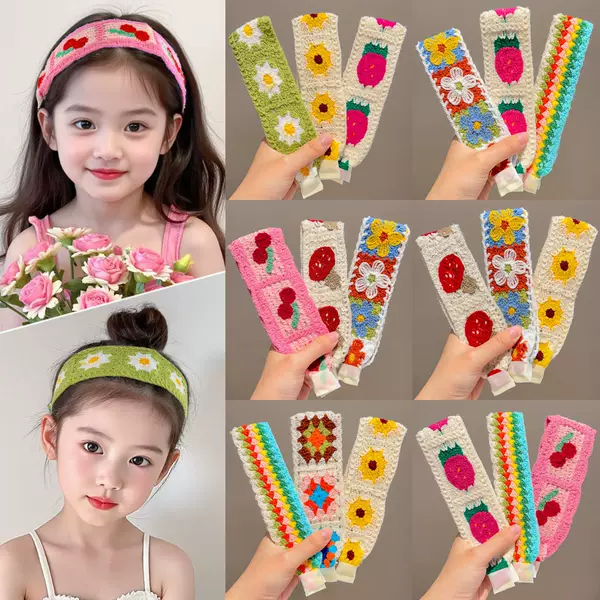 Children's magic tape headband, widened and lengthened, for girls, hair accessory for organizing bangs and stray hairs