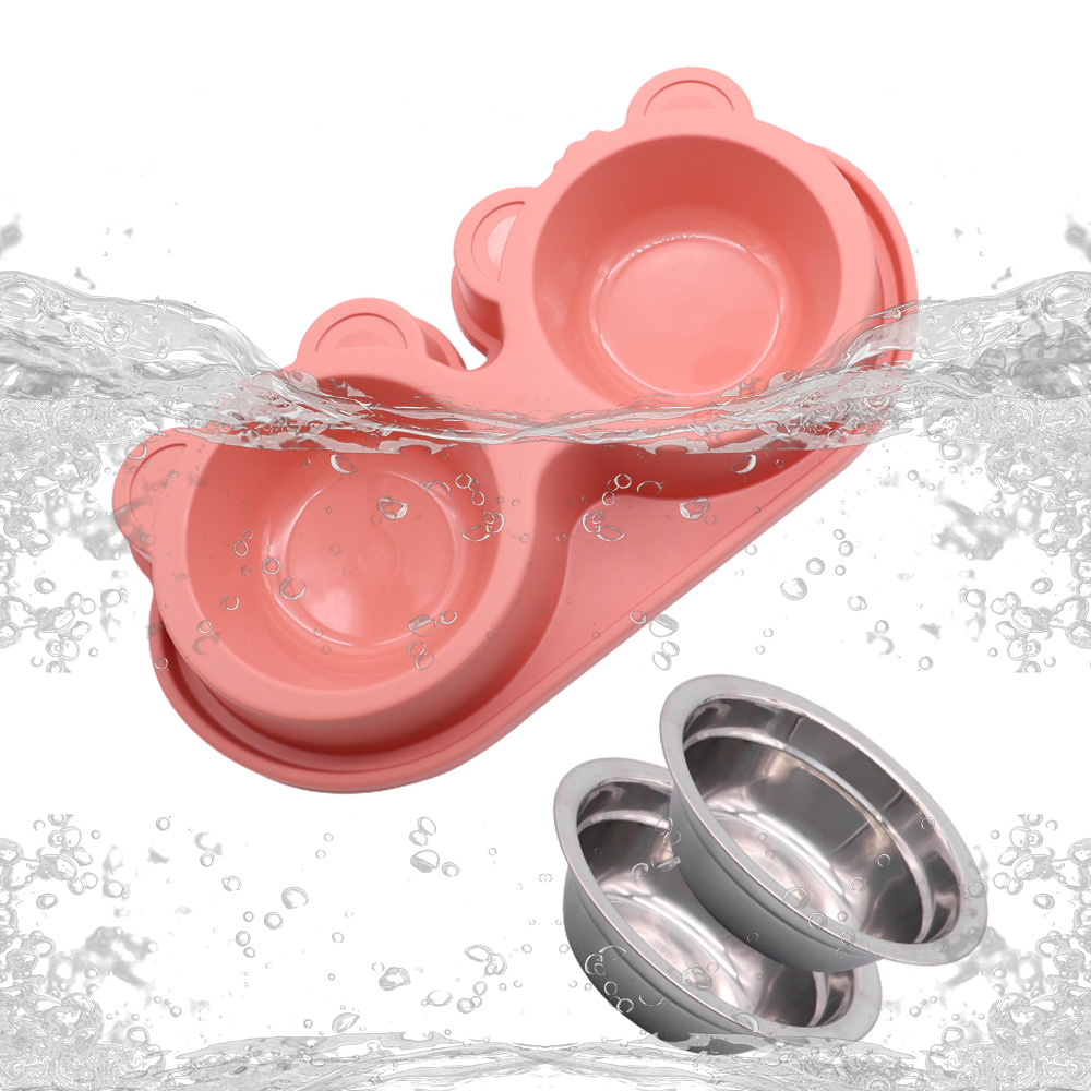 Tazón para gatos Tazón doble Tazón para gatos Uno Tazón para gatos Tazón para mascotas Tazón para beber Tazón para comida para gatos Tazón para arroz Tazón para perros Tazón para perros