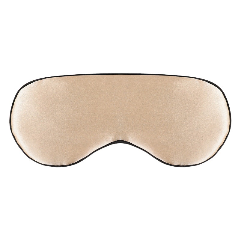Máscara de ojo de dormir de seda transfronteriza hombres y mujeres máscara de ojo de sombreado ajustable banda elástica de viaje portátil máscara de ojo para dormir
