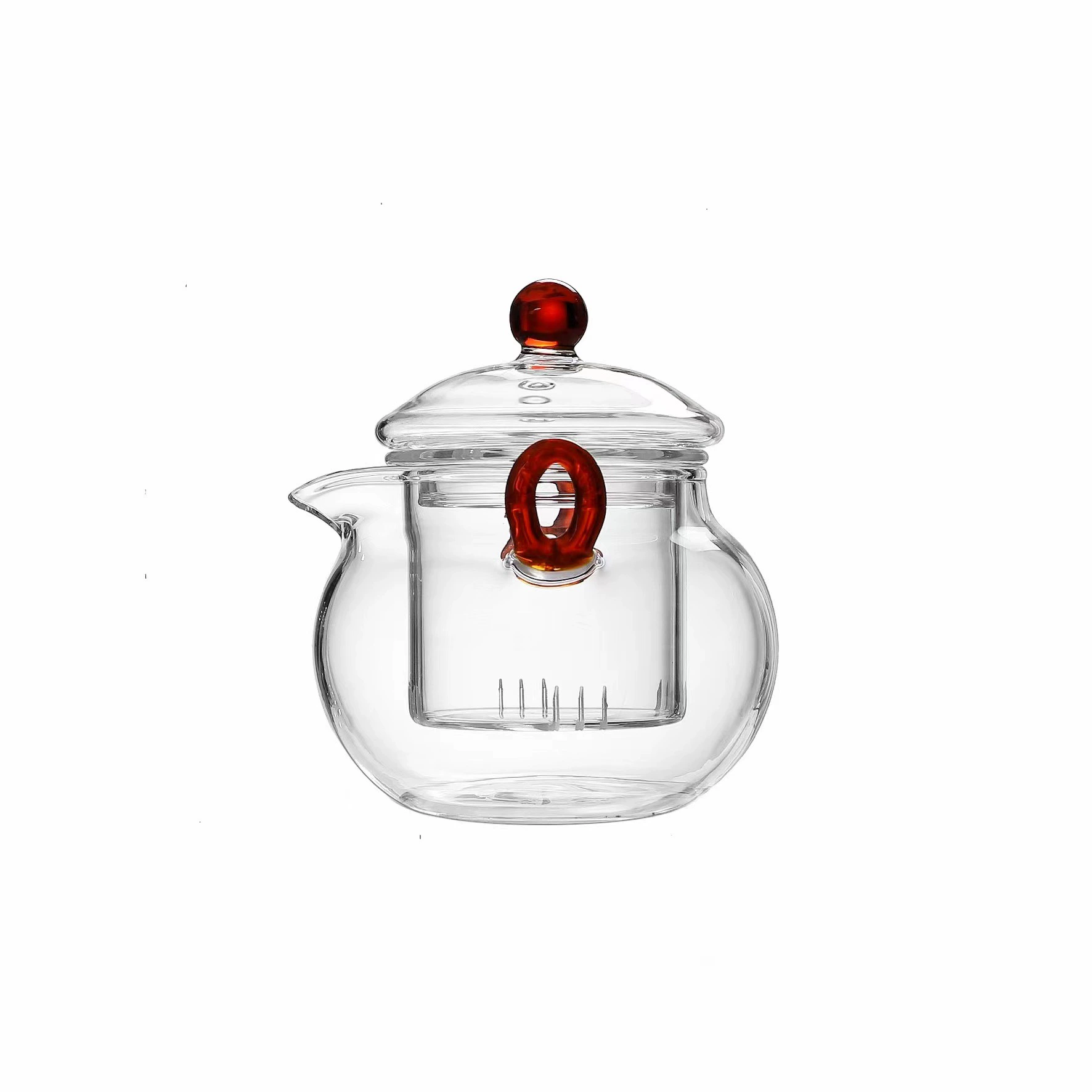 Glass flavored tea, teapot, filter, liner, grabber, red (black) tea, tea cup