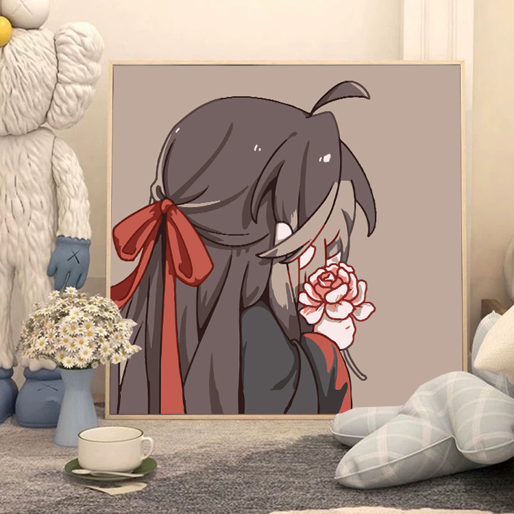 Moaodiantianguan デジタル油絵 diy 手作りデジタル着色漫画アニメーション減圧装飾画メーカー卸売|undefined