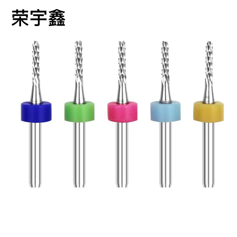 PCB铣刀雕刻钨钢合金锣刀雕刻机铣刀1.0,1.5,2.0,2.5,3.0,3.175