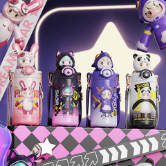 元夢之星兒童保溫杯316不鏽鋼高顏值女生便攜水杯學生上學吸管杯