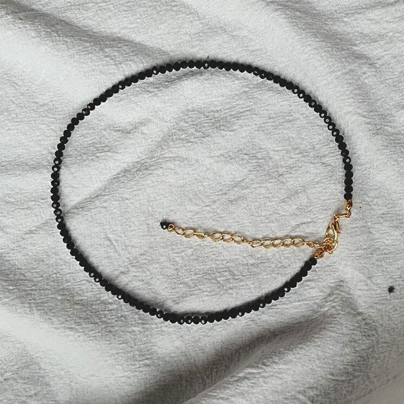 8g Weight Brass Pendant Material Necklace Classification Natural Stone, Brass Chain Material Commute Geometric Artificial Crystal Beaded Women's Necklace
