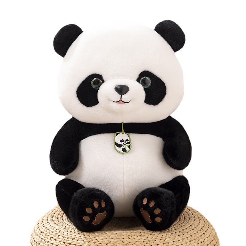 Peluche de juguete Panda muñeca de dibujos animados lindo felpa muñeca decoración Sichuan viajes Panda Beibei venta al por mayor