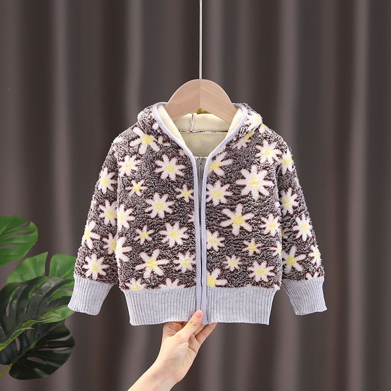 34 [hooded flannel Brown Daisy]]