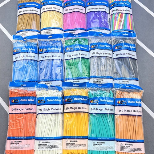 Thailand CB260 Magic Long Balloon 2g Thick Cartoon Animal Shape Clown Bouquet Woven Balloon Wholesale