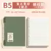 [B5 horizontal line 2+2 alternative core] Retro green & retro yellow