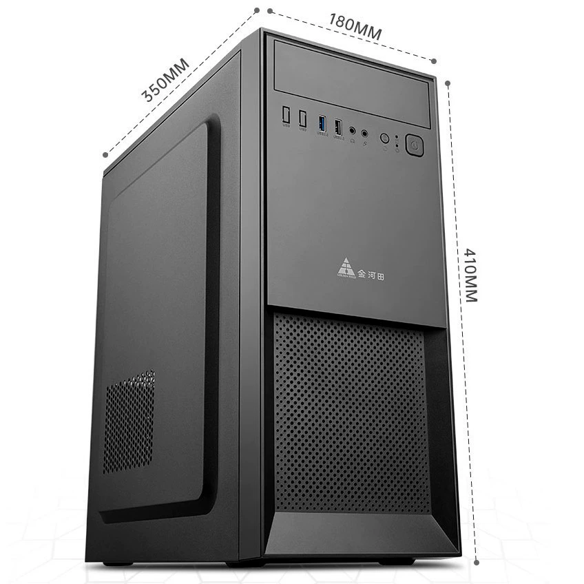 Настольный компьютер Jinhetian Fengbao 25B, корпус ATX для бизнеса/офиса/игр с водяным охлаждением, пылезащитой и блоком питания
