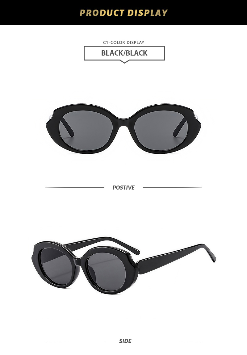 57g Weight Full Frame Glasses Structure Sunglasses Classification Ac, UV400 Protection Lens Material Oval Frame Glasses Style Outdoor, Travel, Beach Occasion Oval Pattern All Seasons Season Unisex Gender Basic, Simple Style Style Orange, Grey Color Basic Simple Style Oval Ac UV400 Protection Oval Frame Full Frame Women's Sunglasses 5