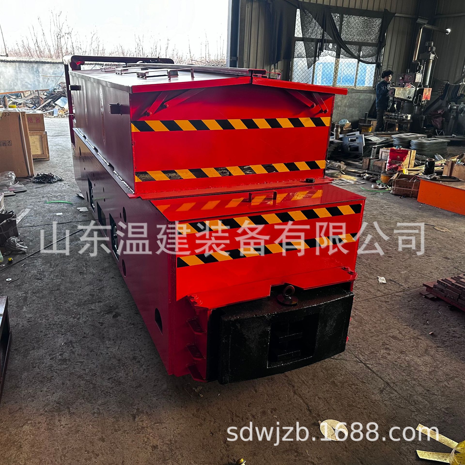 温建柴油防爆特殊型蓄电池电机车 小型轨道牵引机车 架线式电机车