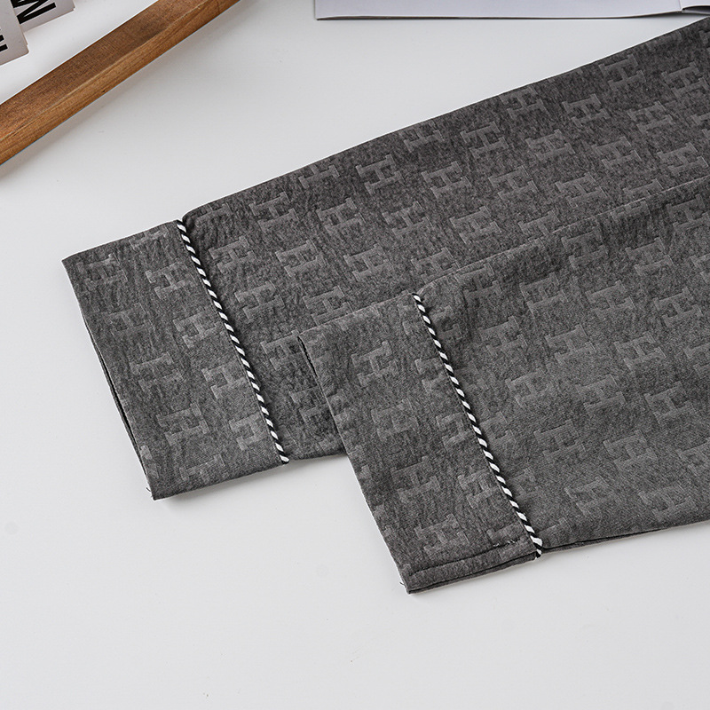 2025 nuevo jacquard nube algodón pijama de hombre primavera y otoño pantalones de manga larga ropa de hogar panda japonesa verano