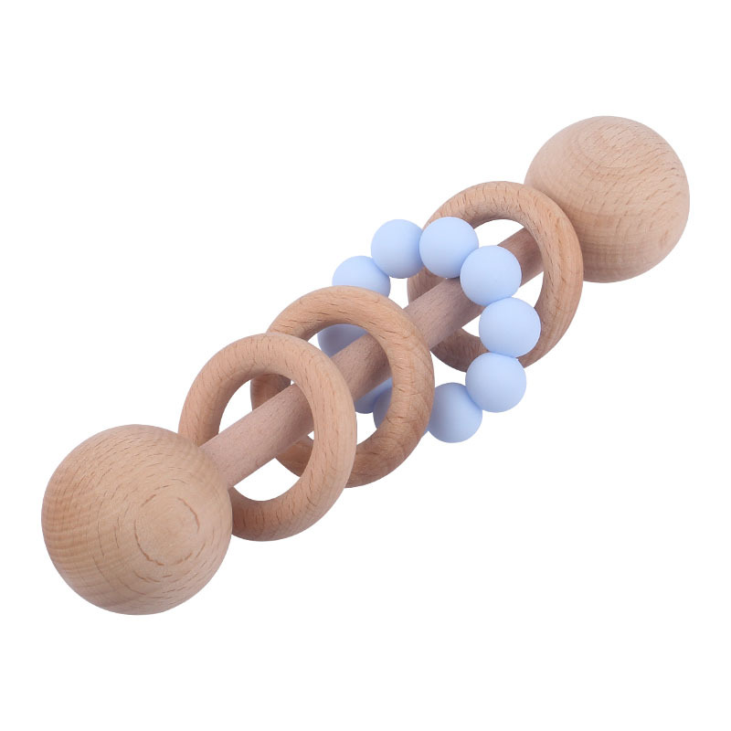 Nuevo bebé suministros bebé DIY cuentas de silicona mordedor niños Beech dientes moler palo AliExpress Juguetes