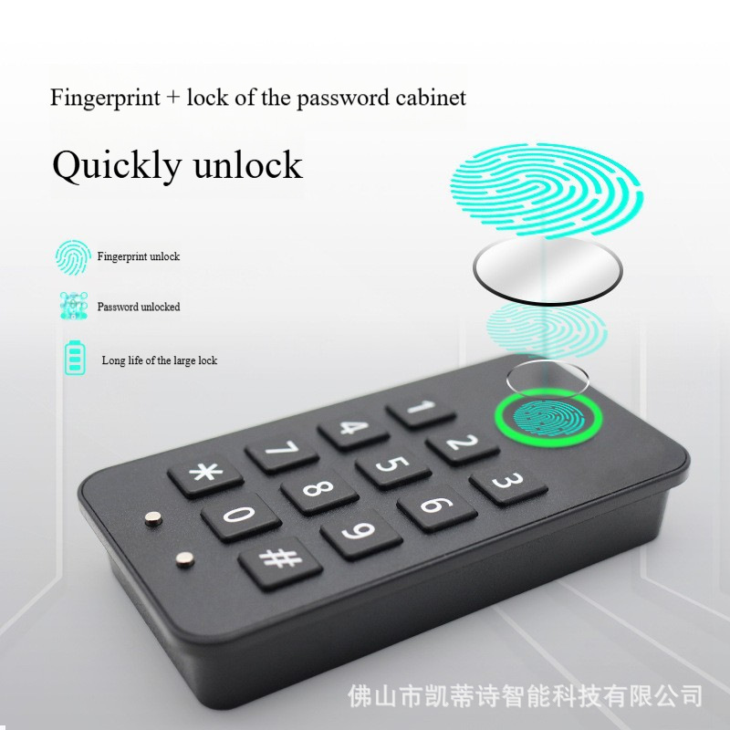 Fingerprint password combination cabinet lock public locker
