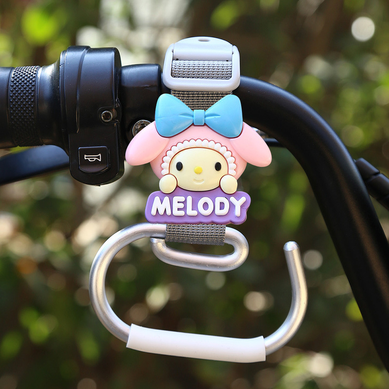 電気自動車のフックの前の漫画のかわいいベビーカーの荷重のフックの神器の小さい毛のロバのナイロンのひものフック|undefined