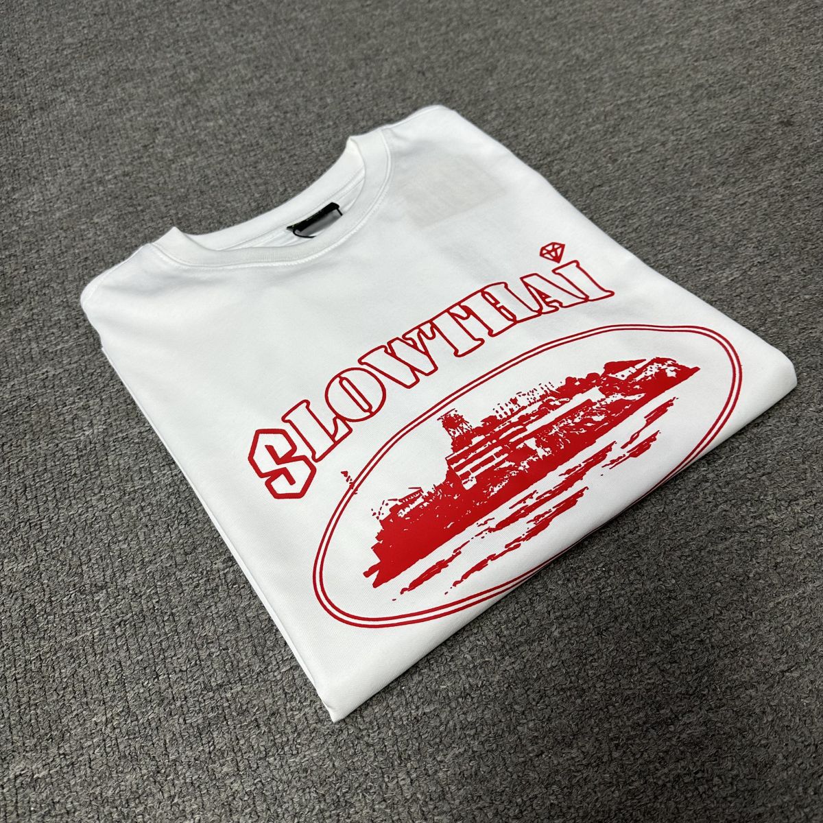 Corteiz美式街头潮牌恶魔岛帆船短袖T恤特别版休闲宽松圆领复古潮