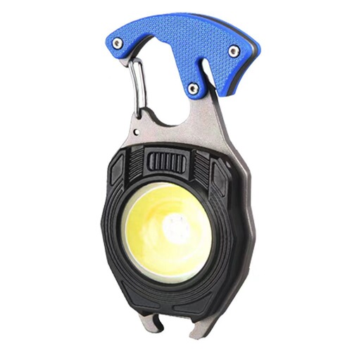 Keychain work light multifunctional cigarette lighter charging portable camping auto repair led bright light mini flashlight small
