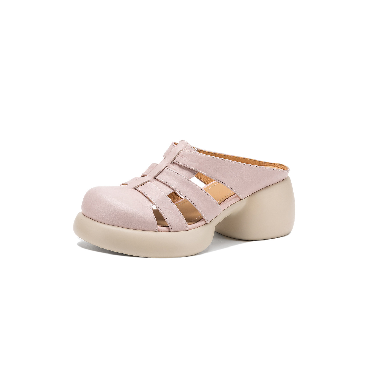 Sandal cao gót nữ mũi hở phong cách La Mã đế dày 6 cm — đen chi tiết 30