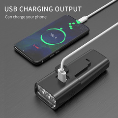 CD30自行車燈前燈充電強光手電筒騎行裝備單車夜騎配件燈山地車燈