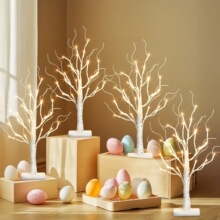 C 73297 Copper Wire Birch Tree Light �ט���b�