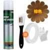 Brown care agent + three-sided brush + masking paper + gloves