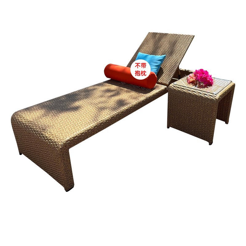 Cama al aire libre sillón a prueba de agua y protección solar piscina de playa villa patio jardín terraza sombrillas silla de caña image 28