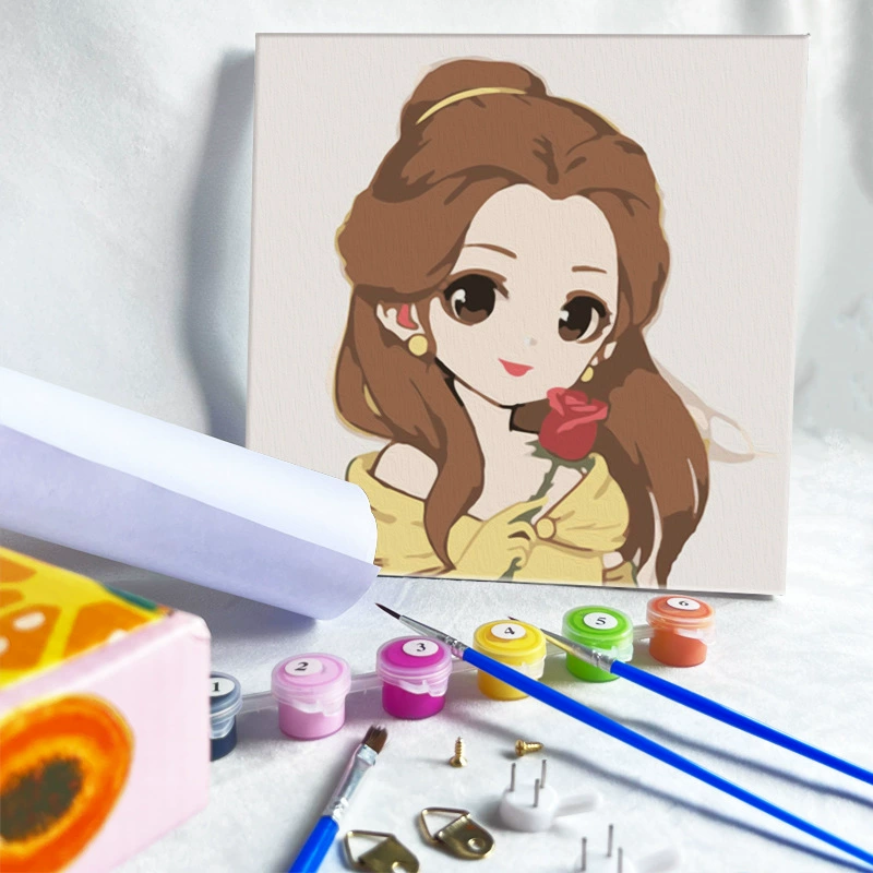 Цифровая масляная живопись 20*20 Детский мультфильм DIY handmade-painted декоративная картина последующего поколения дистрибьютор 제조업체 específicos
