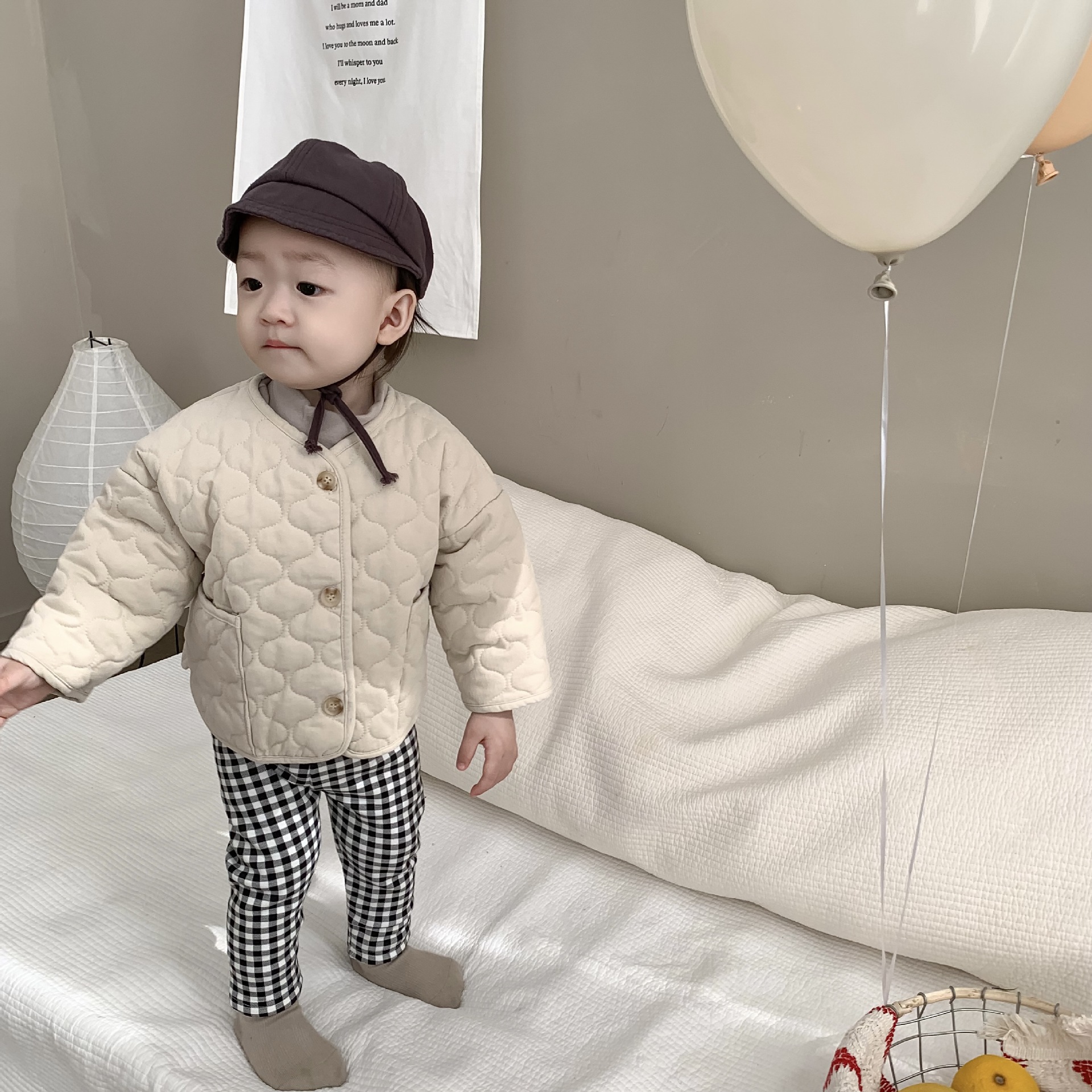 Chaqueta Acolchada Ligera para Niño de Algodón Térmica para Invierno