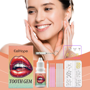EELHOPE DIY fashion teeth suit teeth decoration drill combination personality shine light smile style